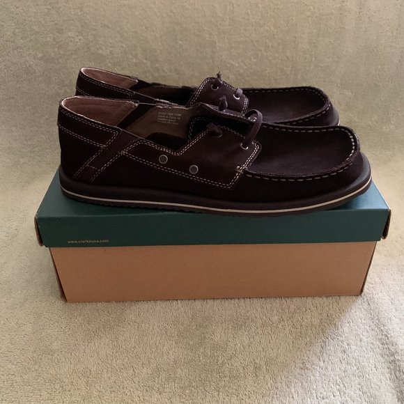 BNWOB Men\'s Clarks Couch Slippers Brown Size US 10 main image 6